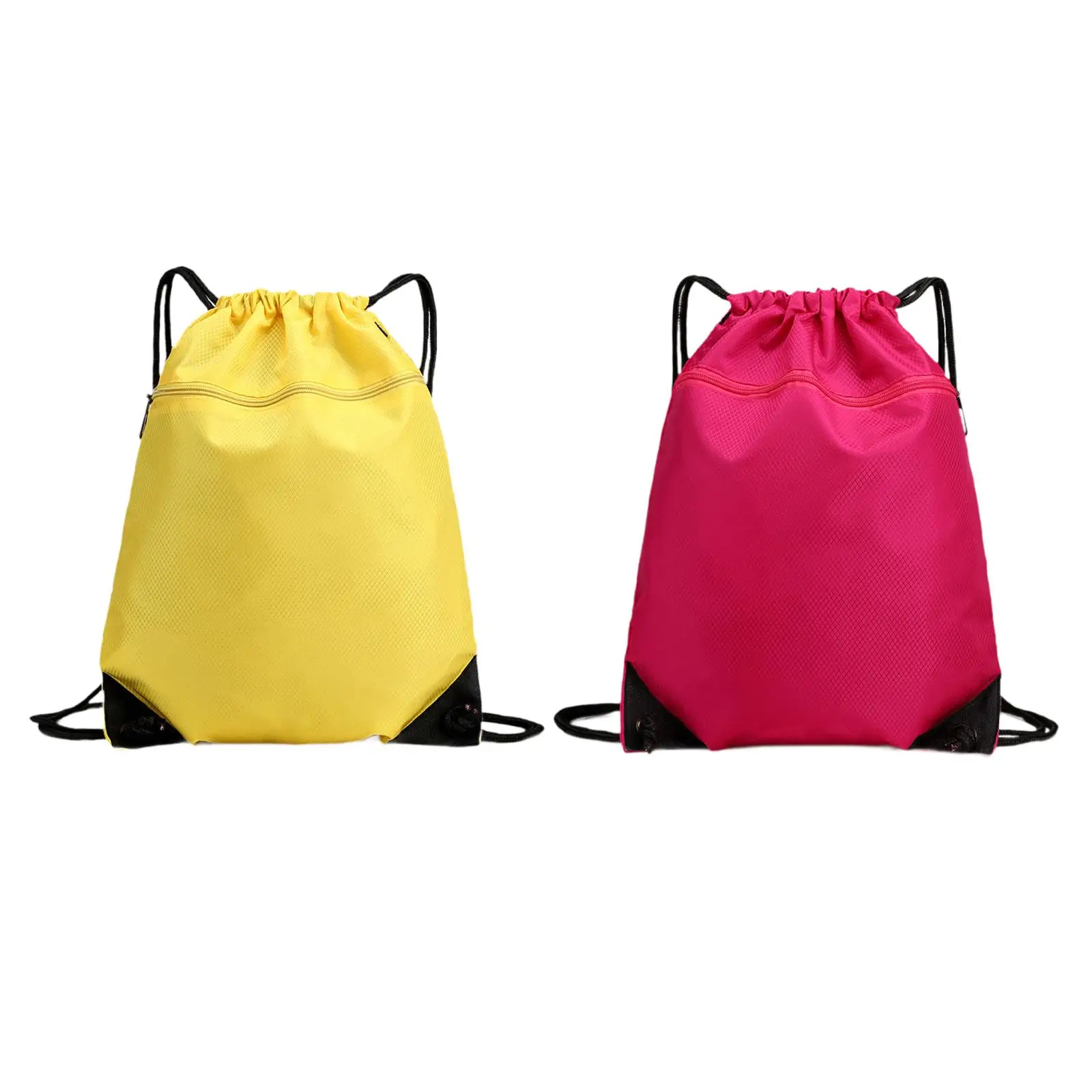 Drawstring Backpack Double Shoulder Pack Adjustable Lightweight Portable Swimming Bag for Camping Casual Climbing Outdoor Travel