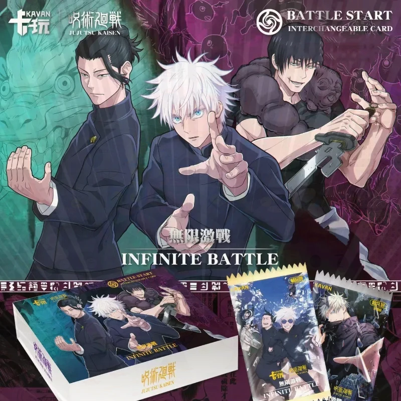 Jujutsu Kaisen Infinite Battle Collectible Card Booster Box, Anime Character Trading Cards Set, Game Toy Gift for Anime Fans