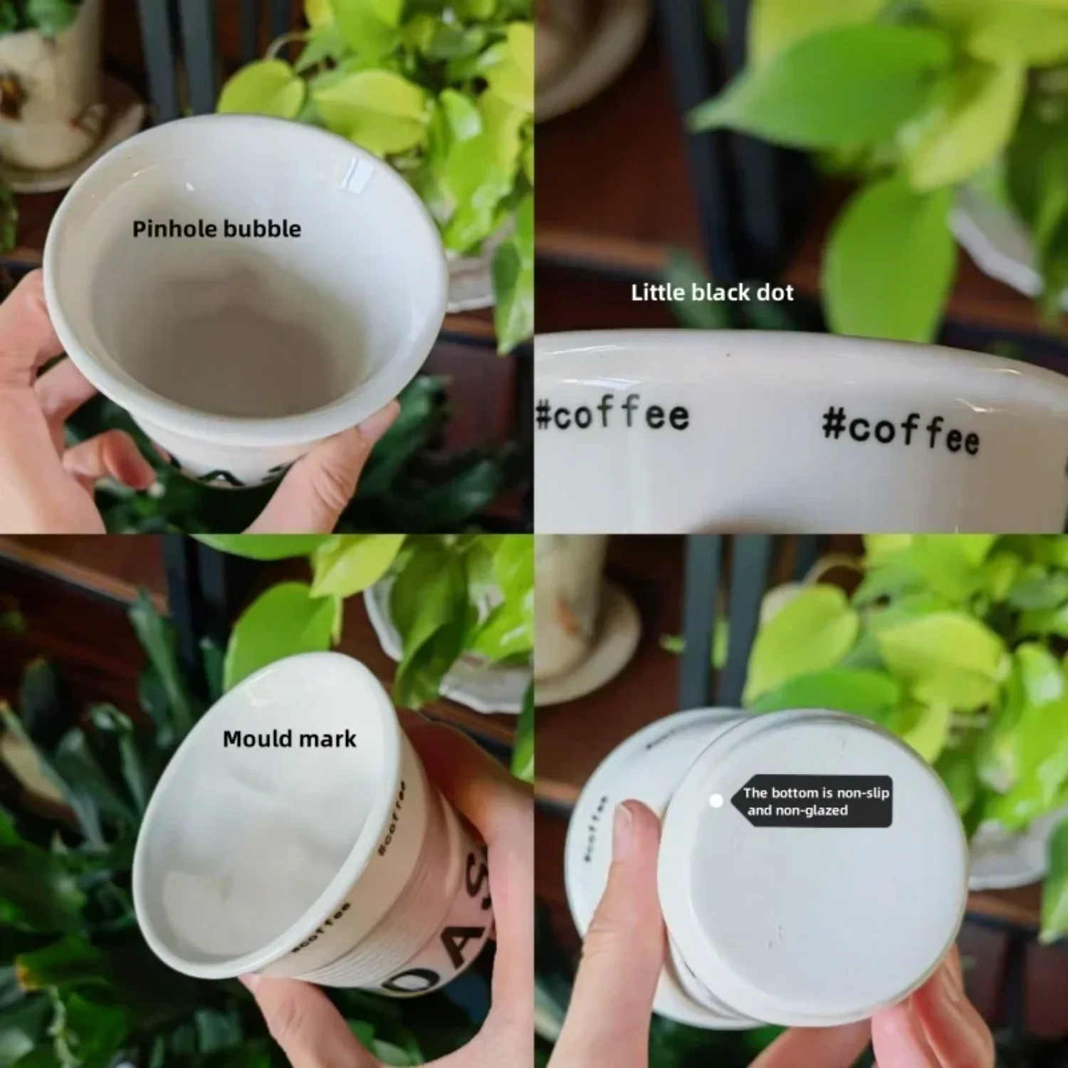 Ins estilo irregular caneca de cerâmica mão-pitada xícara de café canecas de vidro engraçado beber copos kawaii copo sobremesa placa canecas xícara de café