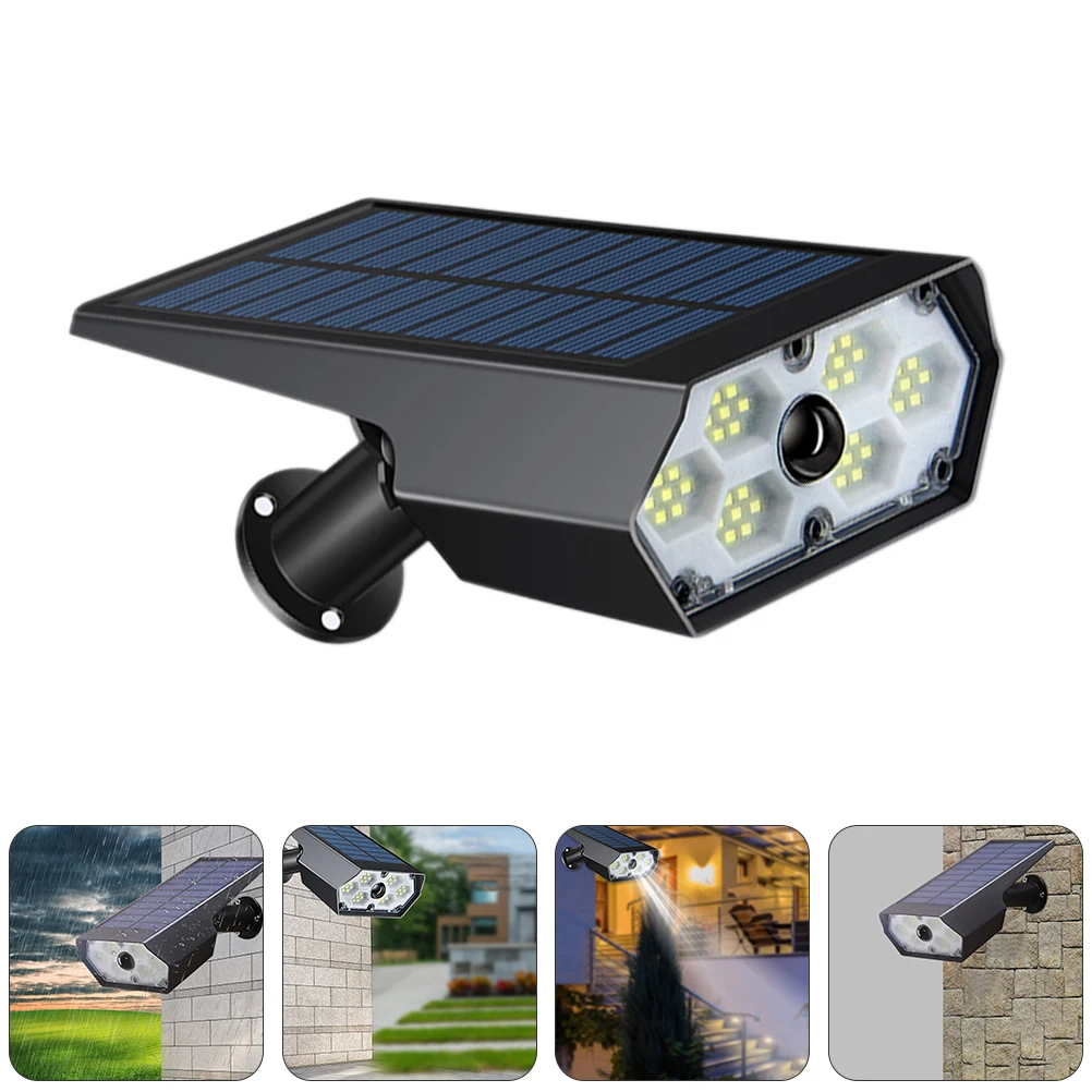 

Solar Wall Lamp Outdoor Human Body Induction Anti Theft Waterproof Light Simulation Monitoring Garden Decoration Automatic