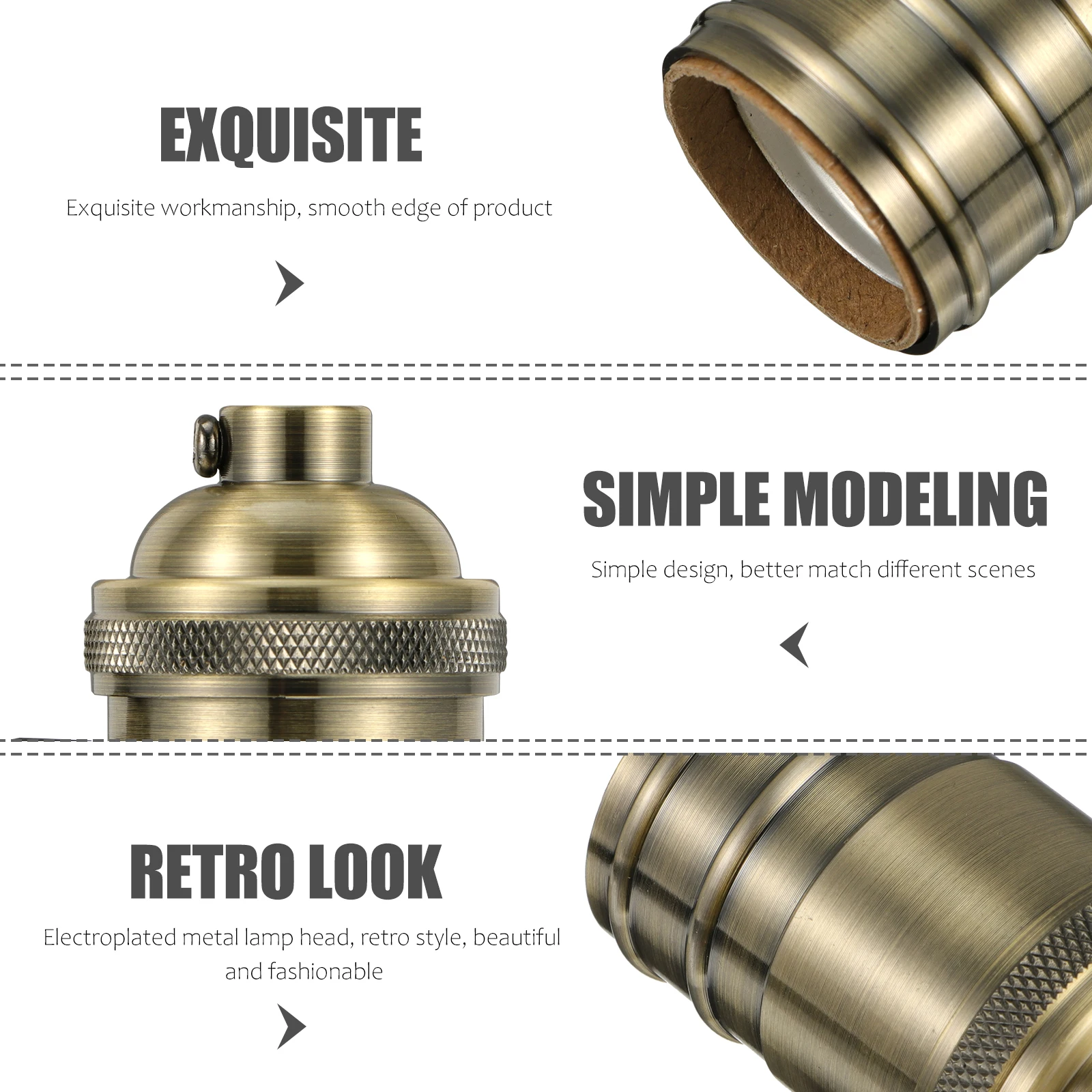 

E27 Vintage Lamp Socket Retro Die Casting Light Holder Pendant Lamp Holder Edison Hanging Light Fixture Bulb Hanging Lights