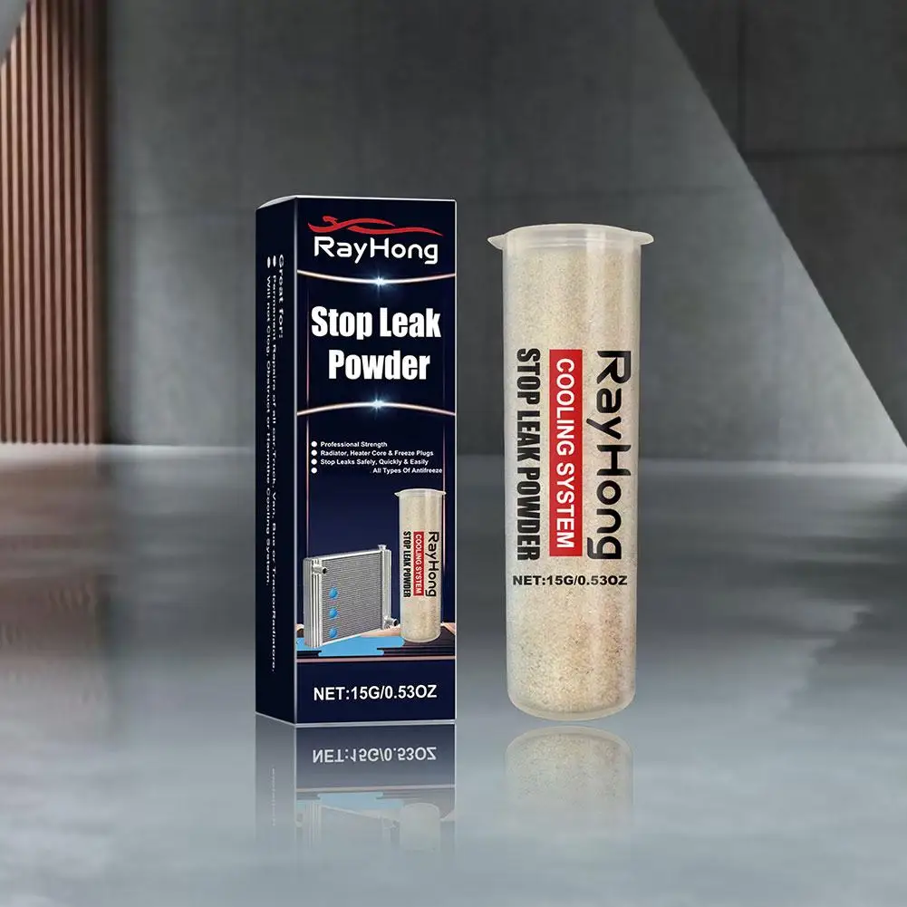 

Car Cooling System Sealer Radiator Stop Leak Powder Car Heater Core Cooling System Sealer Repair Kit Car Stop Powder Leak Water