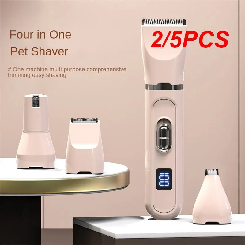 

2/5PCS Hair Trimmer Low Noise Intelligent Washable Security Easy Disassembly No Hair Cat Foot Shaving Dog Hair Shaver