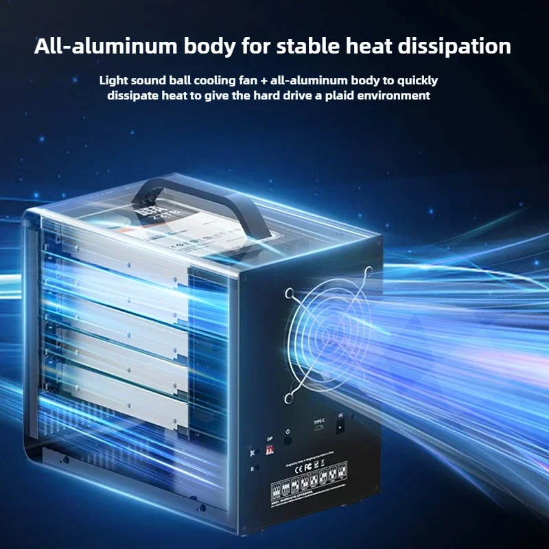 MAIWO SSD M2 SATA Type-C HDD Docking Station 5 Bay 5Gbps ความจุ 120TB สําหรับ 2.5 3.5 ''8 RAID CNC อลูมิเนียมฮาร์ดไดรฟ์