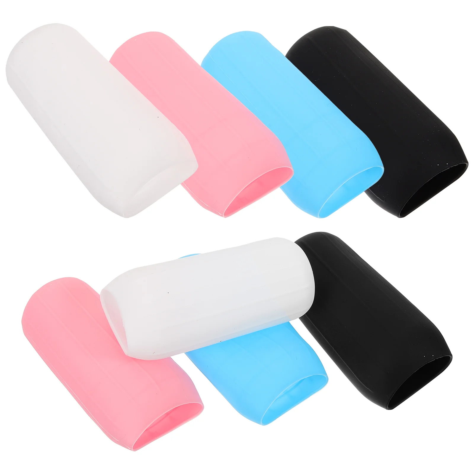 8 Pcs Silicone Leak-proof Sleeve Travel Container Covers Bottles Sleeves Elasticity for