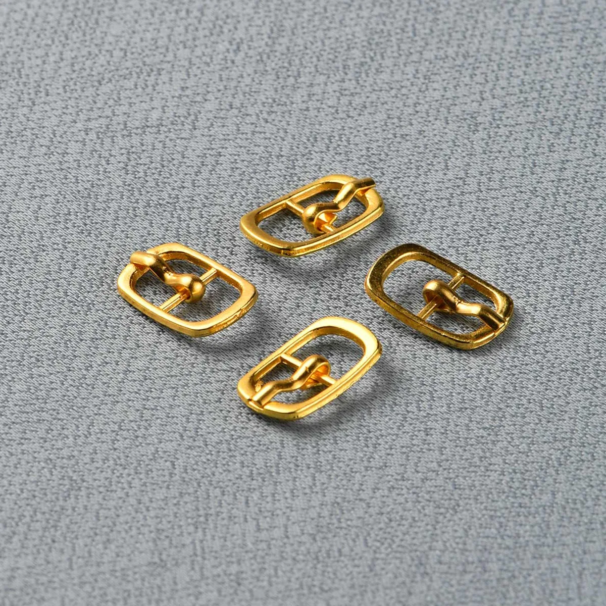 Imitation gold zinc alloy metal sun sandal iron pin right angle sun bag buckle