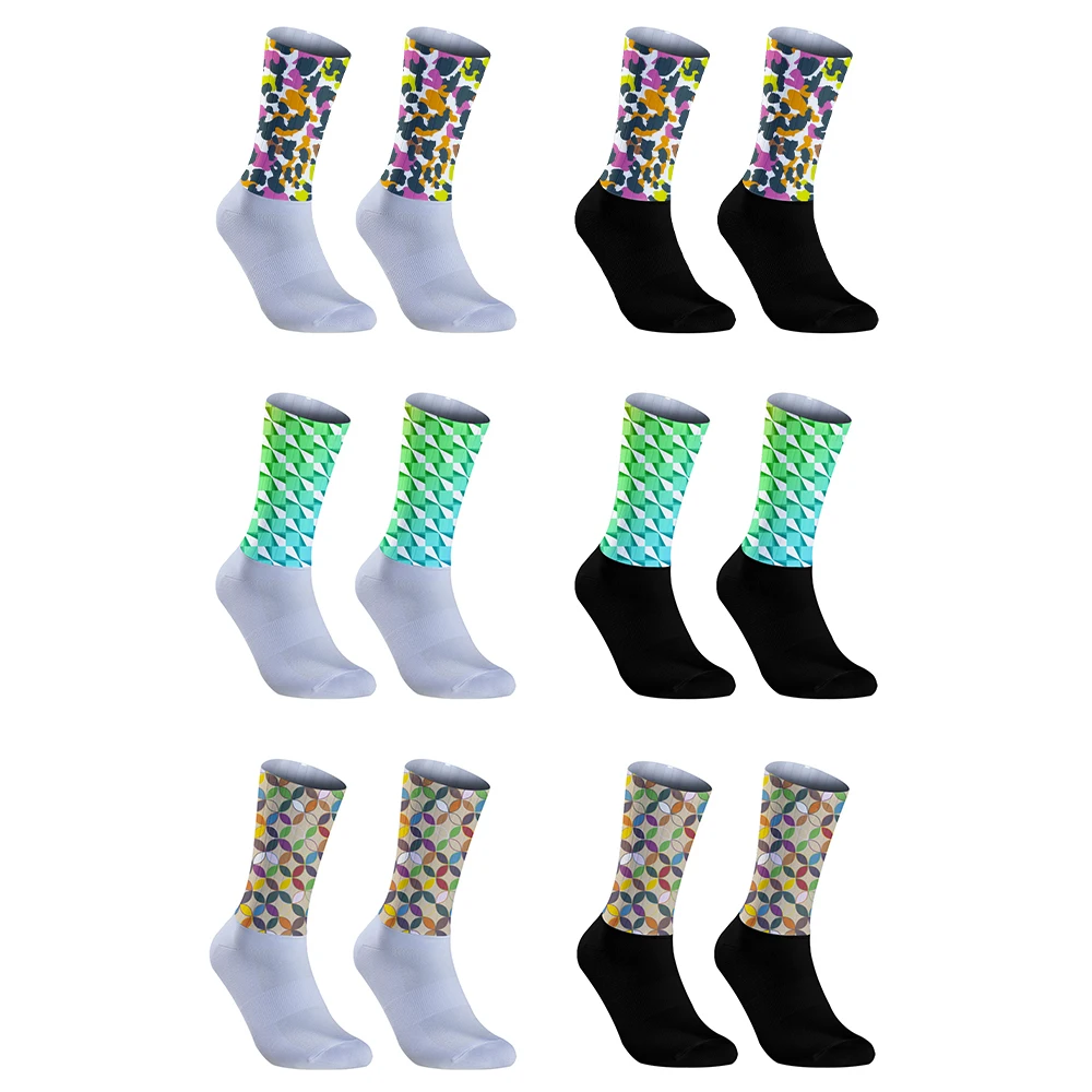 

2024 New Summer Bike Socks Anti Slip Cycling Socks Bicycle Outdoor Running Sport Socks