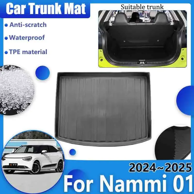 

Car Trunk Mat for Dongfeng Nammi 01 2024 2025 Waterproof Carpet Anti-scratch Tray Liner Cushion TPE Storage Pad Auto Accessories