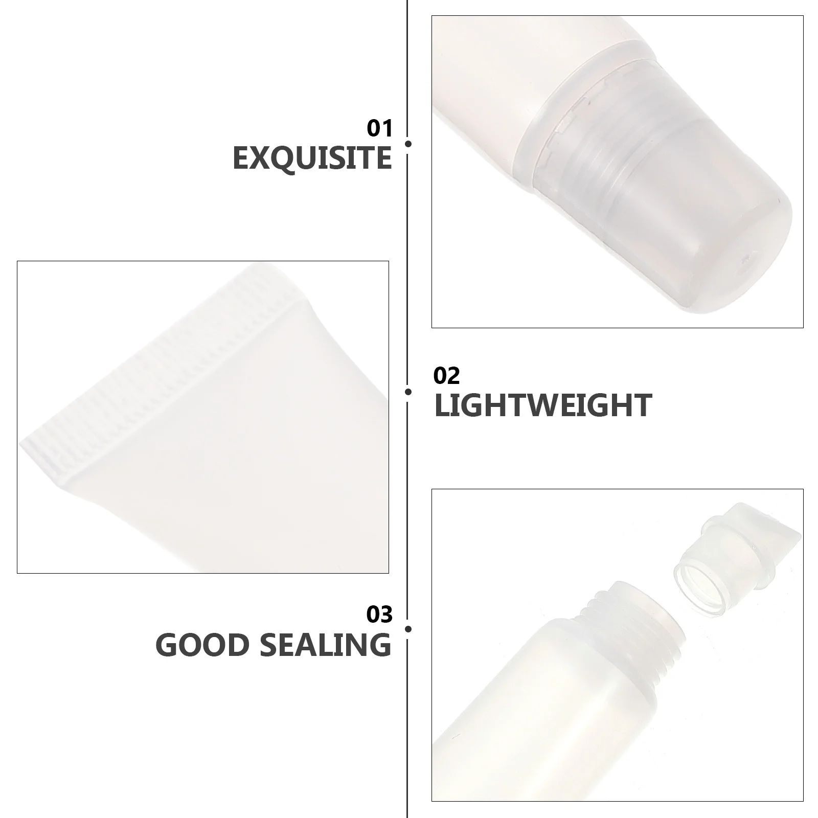 

10Pcs Mini Empty Lip Gloss Tubes Refillable Portable Lipstick DIY Storage Bottles Travel Lip Glaze Case Lipstick DIY Tubes