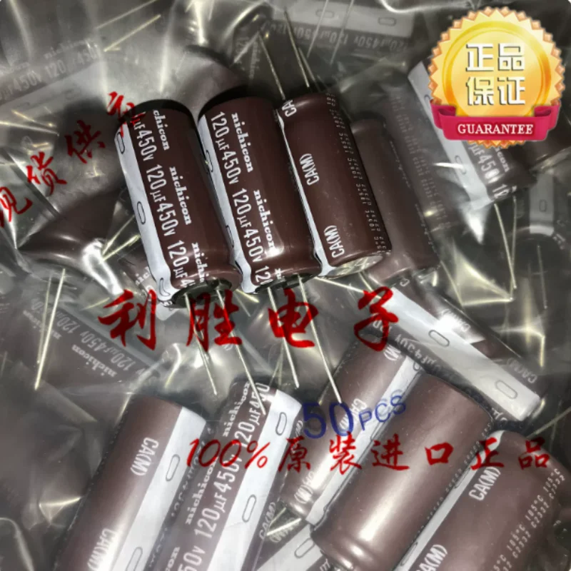 

10PCS-100PCS 120UF 450V Japanese Nichicon electrolytic capacitor 450V120UF 18 * 40 CA high-frequency low resistance