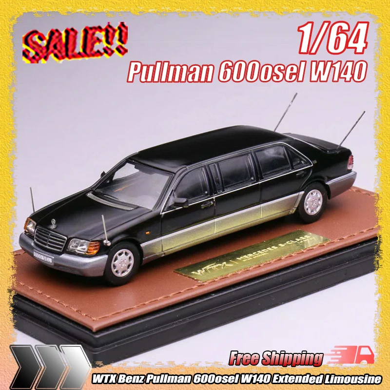 

New Wtx 1.64 Scale Benz Pullman 600osel W140 Extended Limousine Alloy Car Model Collectible Git For Car Model Collector Toy Gift