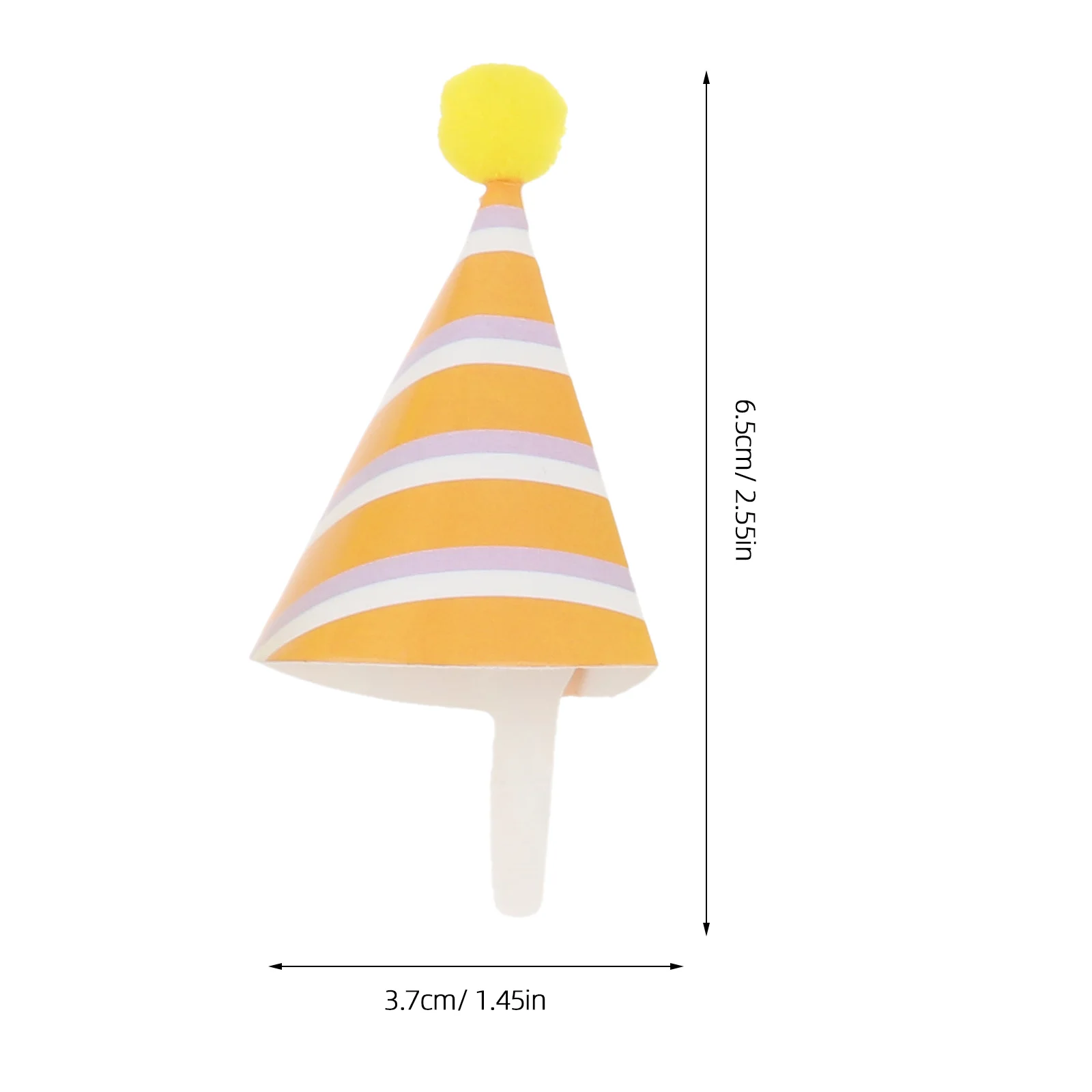 

50Pcs Exquisite Cake Picks Mini Birthday Hats for Cakes Make Your Party More Attractive Cake Toppers Cupcake Toppers