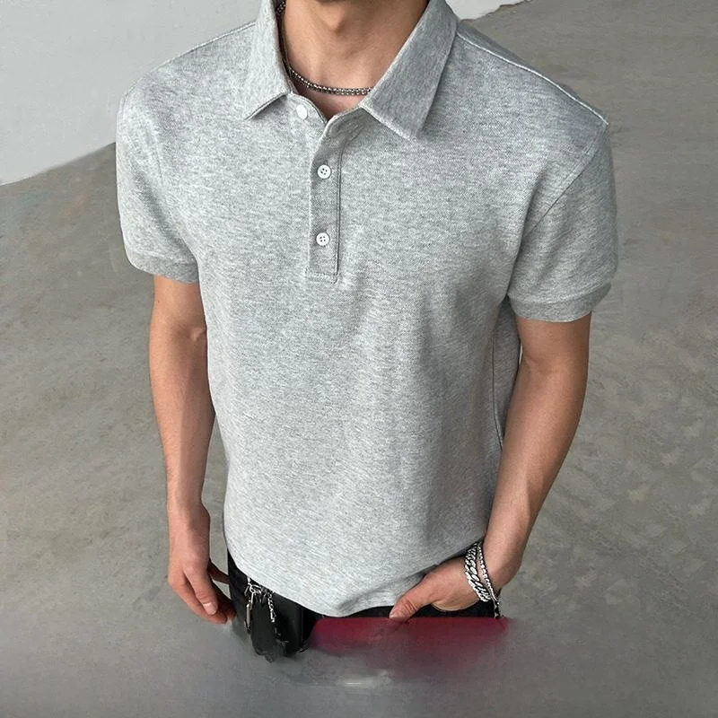 

Мужская футболка Cleanfit American Slim Fit с воротником хенли, легкая, с коротким рукавом, модная, летняя