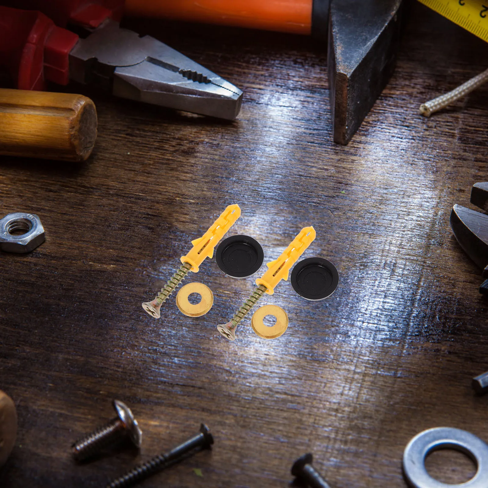 

20 set Decorative Screw Caps Aluminum Alloy Fasteners For Mirror Glass Tile Cover Cap Screws Durable Hardware Mounting Nails