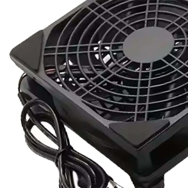 Router 120Mm Fan Diy Pc Cooler Wire-Free 12Cm Box Cooling Fan Wireless Silent Dc 5V Usb Power With Screws Protective Net For Tv
