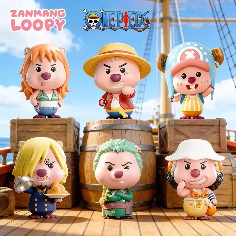 

Zanmang Loopy X One Piece Authentic Blind Box Figure Luffy Chopper Anime Doll Official Gift For One Piece Fans And Anime Lovers