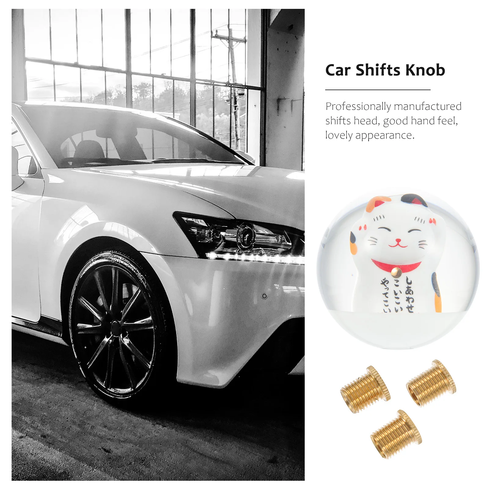 

Acrylic Car Shifts Knob For Car Knob Gear Ball Durable Smooth Operation Easy Installation Vehicles DIY Decor