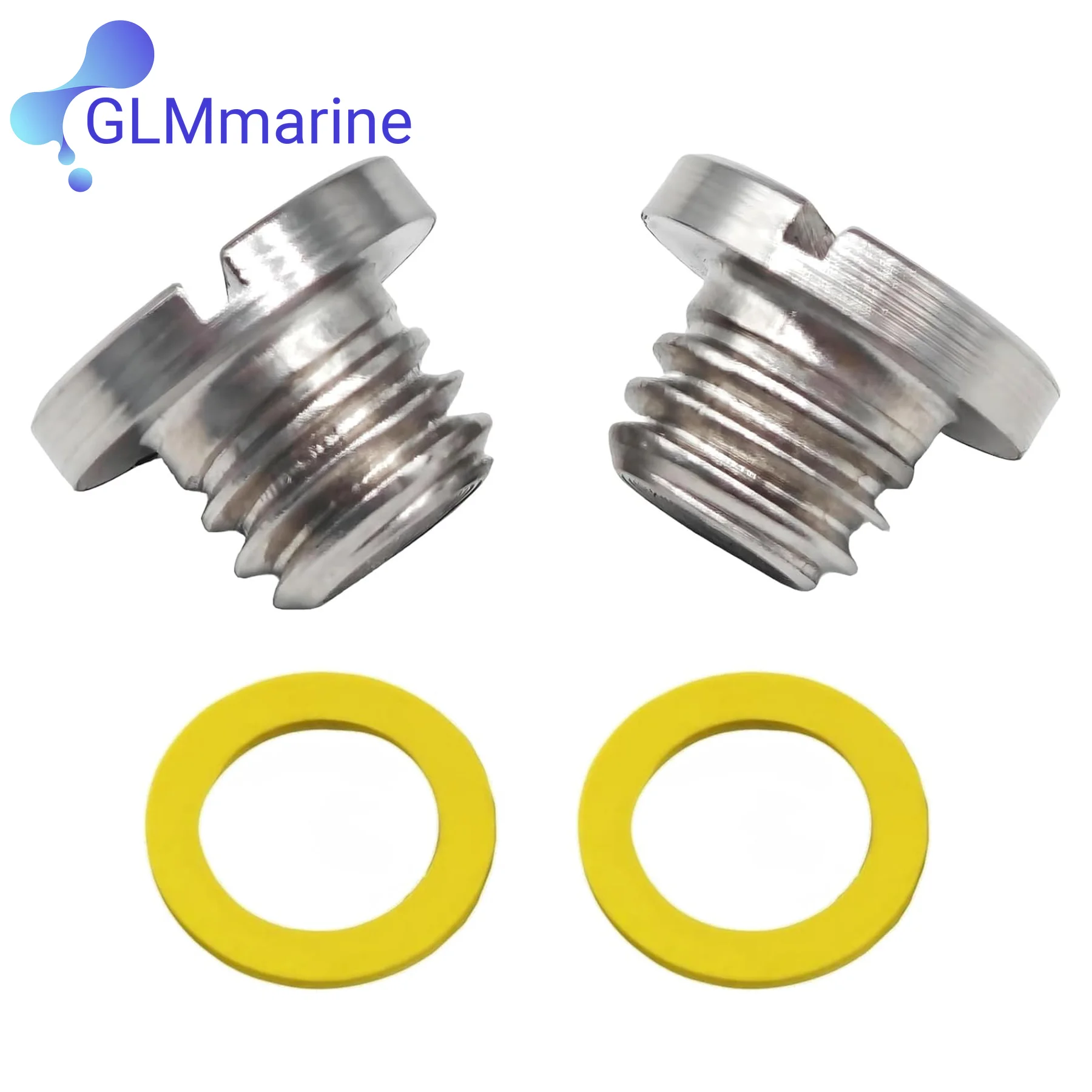 79953Q04 Lower Unit Gearcase Oil Drain Plugs Screw Kit Fits for Mercury MerCruiser Engines Replaces 10-79953A2 Sierra 18-2244 image 2