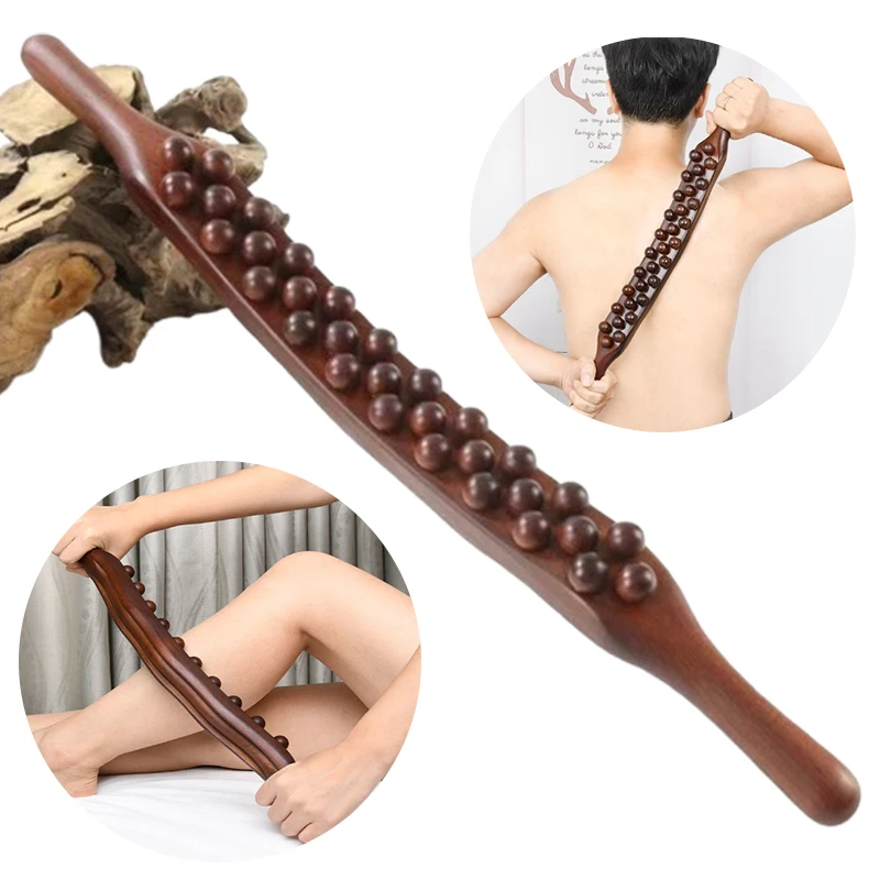 58cm universal volta massagem tendões raspagem vara ponto tratamento gua sha relaxar terapia ferramenta massagem abdominal haste de plástico