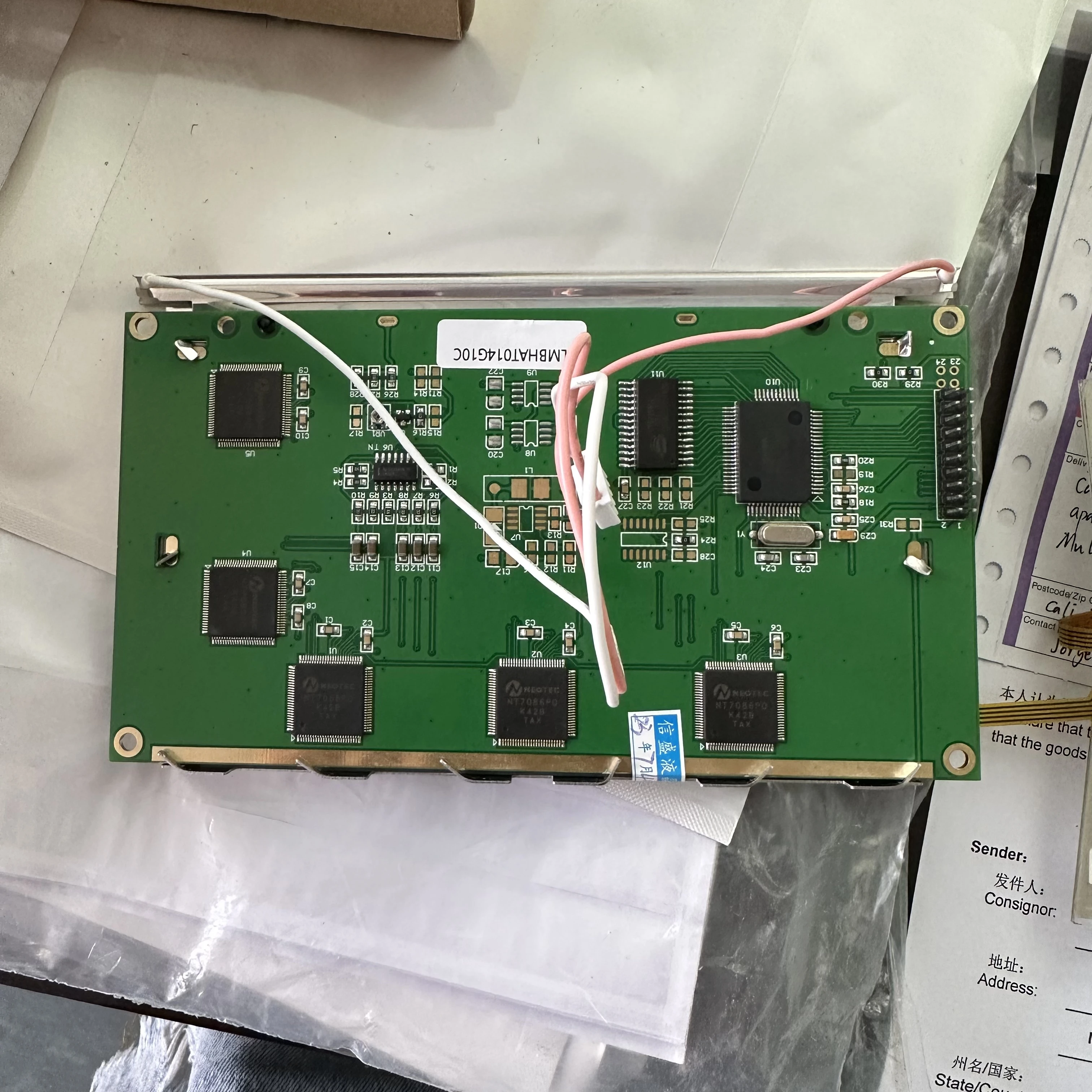 

Compatible With High Quality CK66 UL94V-0 M014CGA LMBHAT014G10C LCD Screen