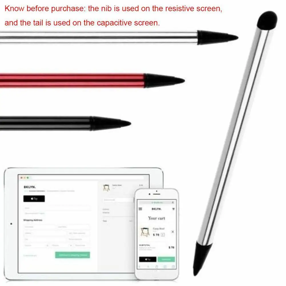 Universal Stylus Dual-use Screen Pen Smartphone Ios Pen Suitable For Android Tablet Resistance Capacitive