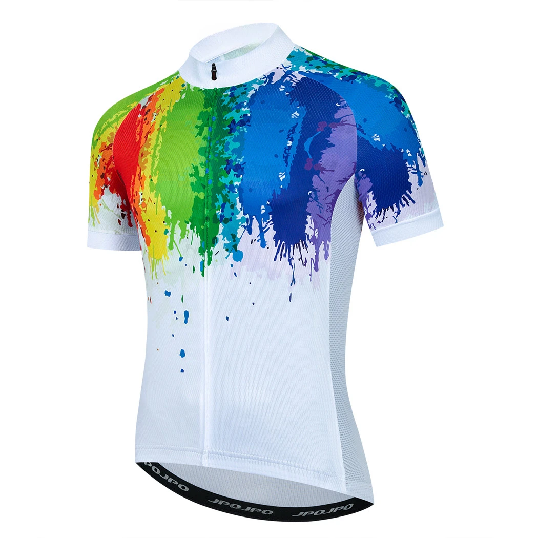 Mens Cycling Jersey 2023 Pro Team Summer Bike Jersey Mountain Bicycle Clothing Short Sleeve Cycling Shirt