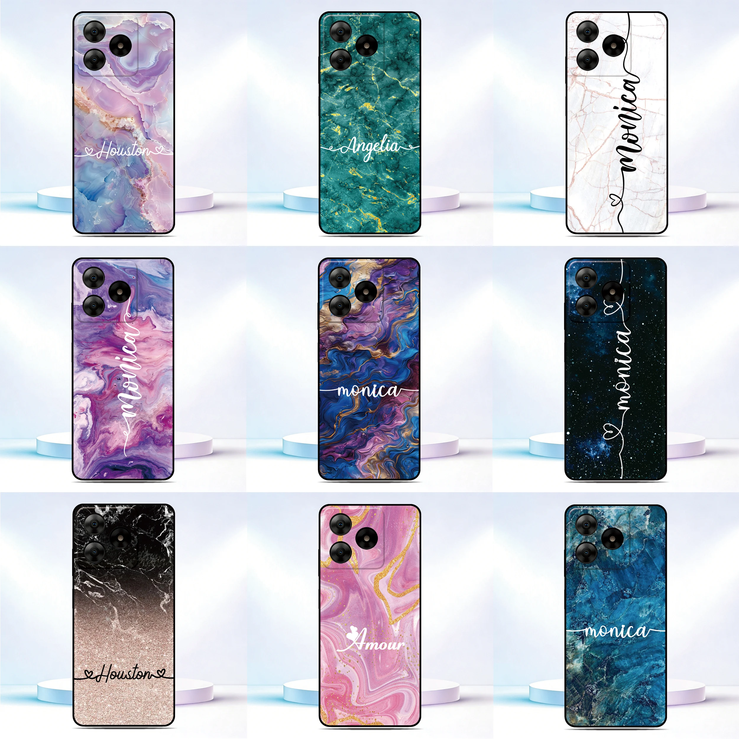 Personalisierte Handyhülle für Blackview Wave 9C 8C 6C Shark 9 Color 8 A100 A96 A95 A90 A85 A80 A70 A55 A53 A52 A200 Pro Cover