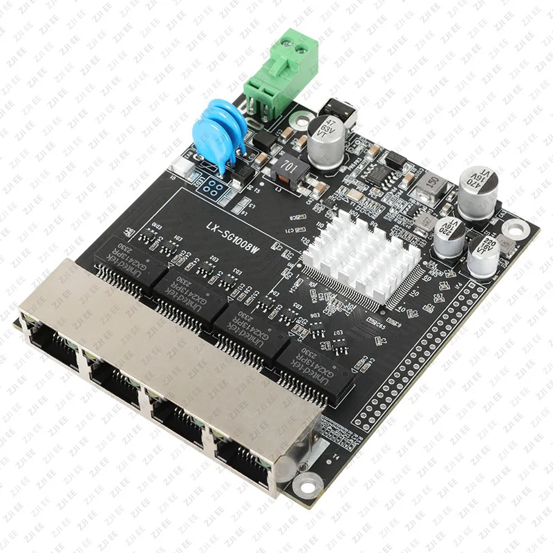 

LX-SG1004W 4-port Gigabit Grade WEB Network Management Switch Module VLAN Broadband Multi-dial Isolation Image Standard POE