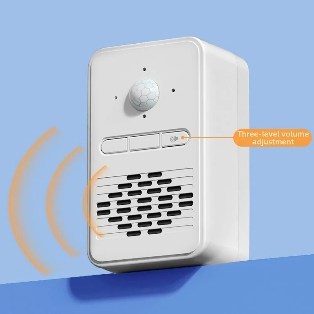 PIR Motion Sensor Wireless Smart Doorbell Audio Alert Anti-theft Motion Sensor Doorbell Waterproof Motion Activated Chime