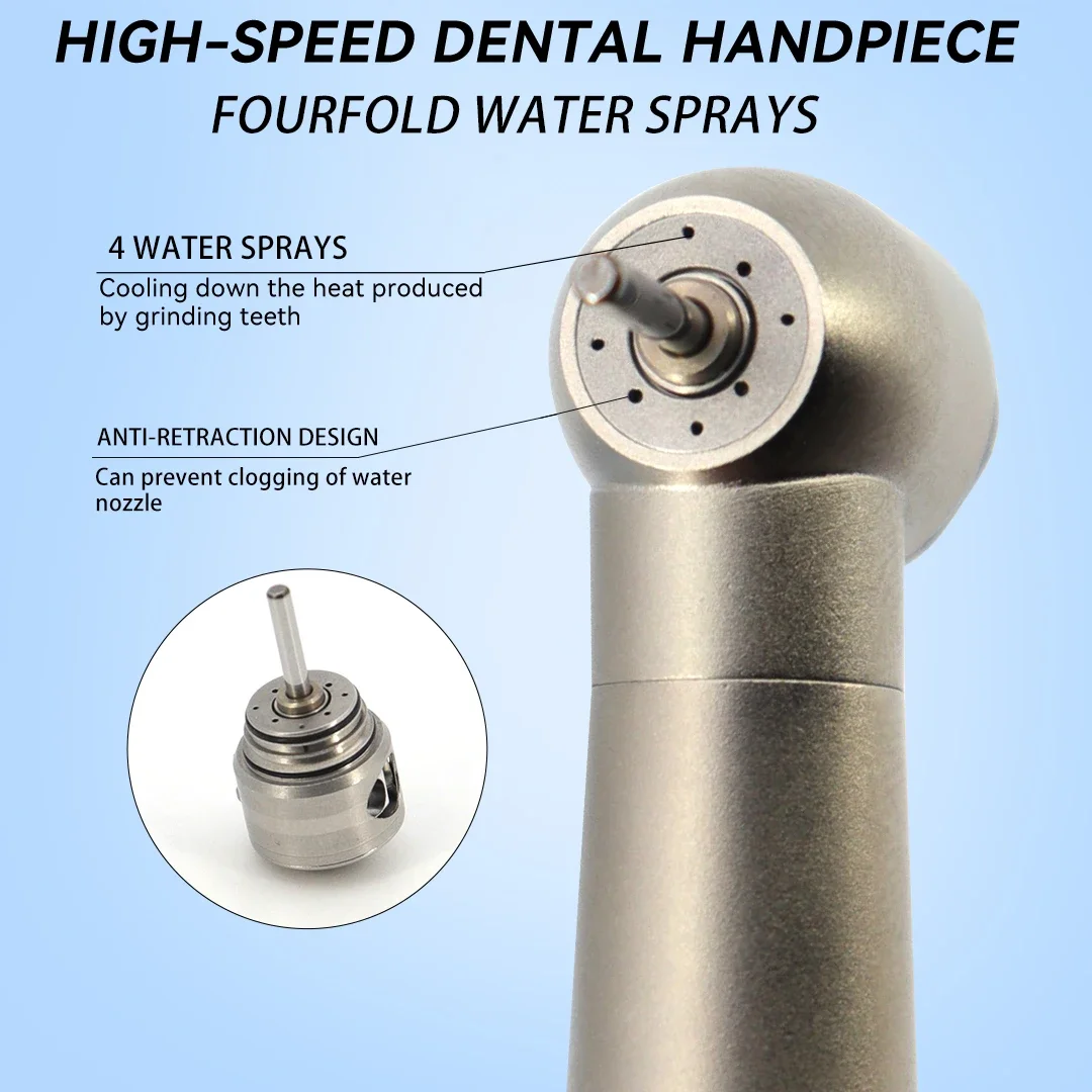 

Dental 4 Water Spray 4 Anti-retraction Design Dental High Speed Handpiece NSK PANA MAX Plus M3 Air Turbine Standard Push 2/4Hole