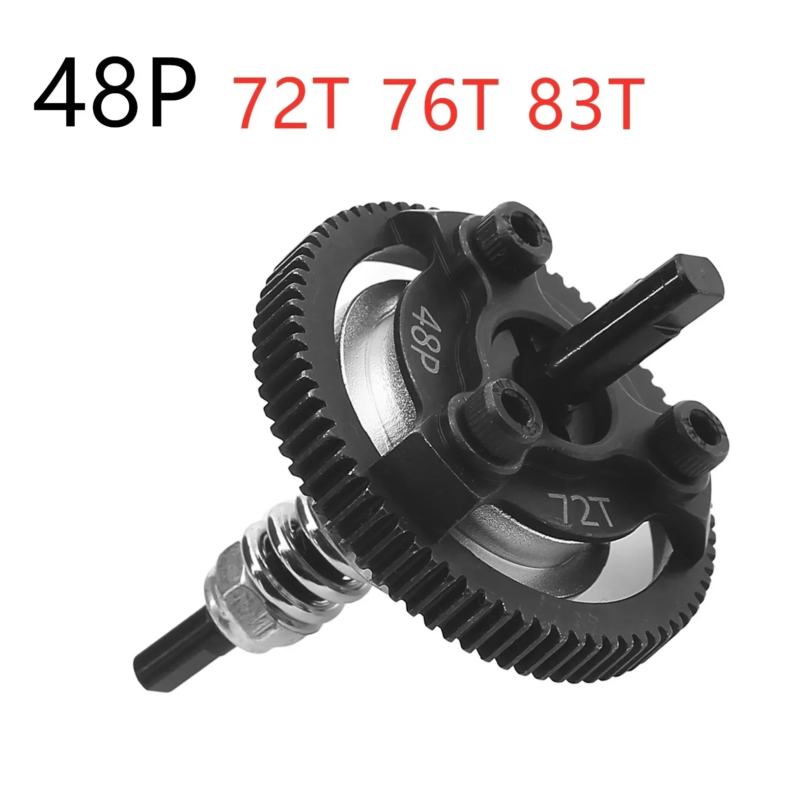 Metal Steel 48P 72T 76T 83T Spur Gear Slipper Clutch 6766 for 1/10 Traxxas Ford Fiesta Telluride 4X4 RC Car Upgrade Parts