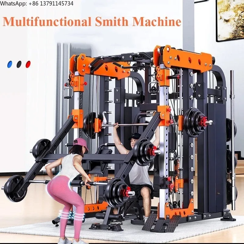 Upgraded Multi-Functional  Fitness Rack+140kg Counterweight+Fitness Chair, Door To Door,