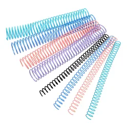 18-40mm Large Capacity A4 30 Hole Spiral Binding Coil Single Wire Book Ring Strip DIY Notebook Office Accessories Plastic Binder