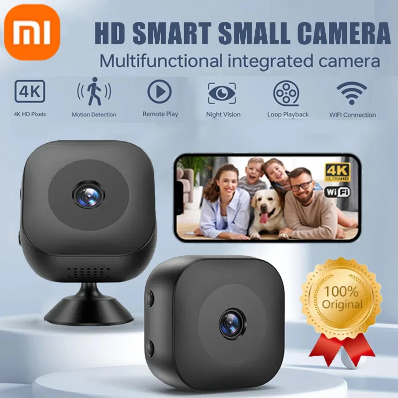 

Мини-камера Xiaomi HD 1080P, скрытая маленькая камера-няня, видеодиктофон, домашняя портативная камера видеонаблюдения, домашняя камера наблюдения