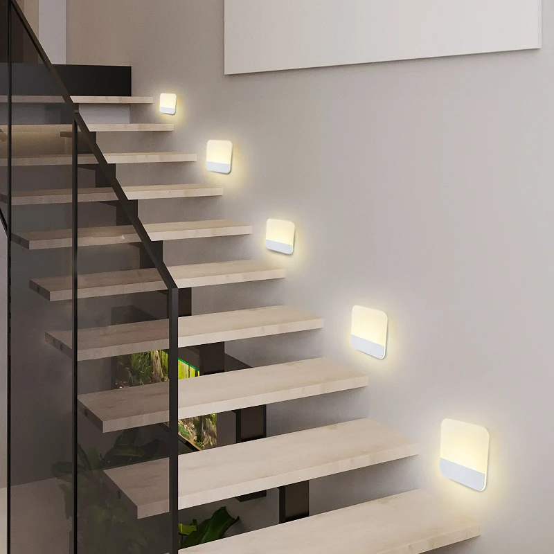 Applique Murale LED en Frêne au Design Moderne et Créatif, Luminaire Décoratif d'Nik, Idéal pour une Chambre à Coucher, des Escaliers, un Salon, un Hôtel ou un Couloir, Nouveau Modèle