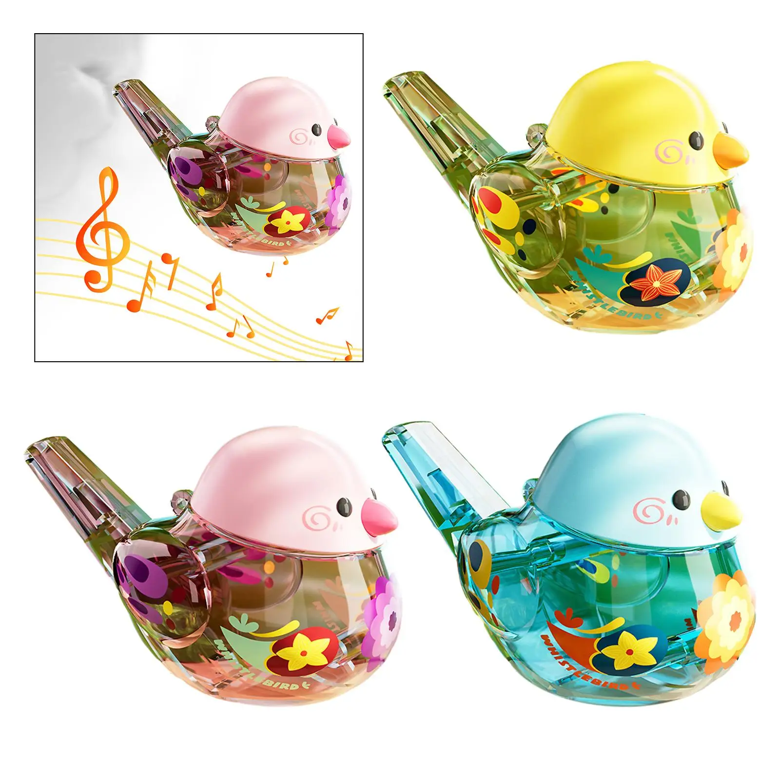 Children Water Whistle Adorable Prop Gift Bath Toy Party Favor Water Whistle Small Musical Instrument Toy for Teens