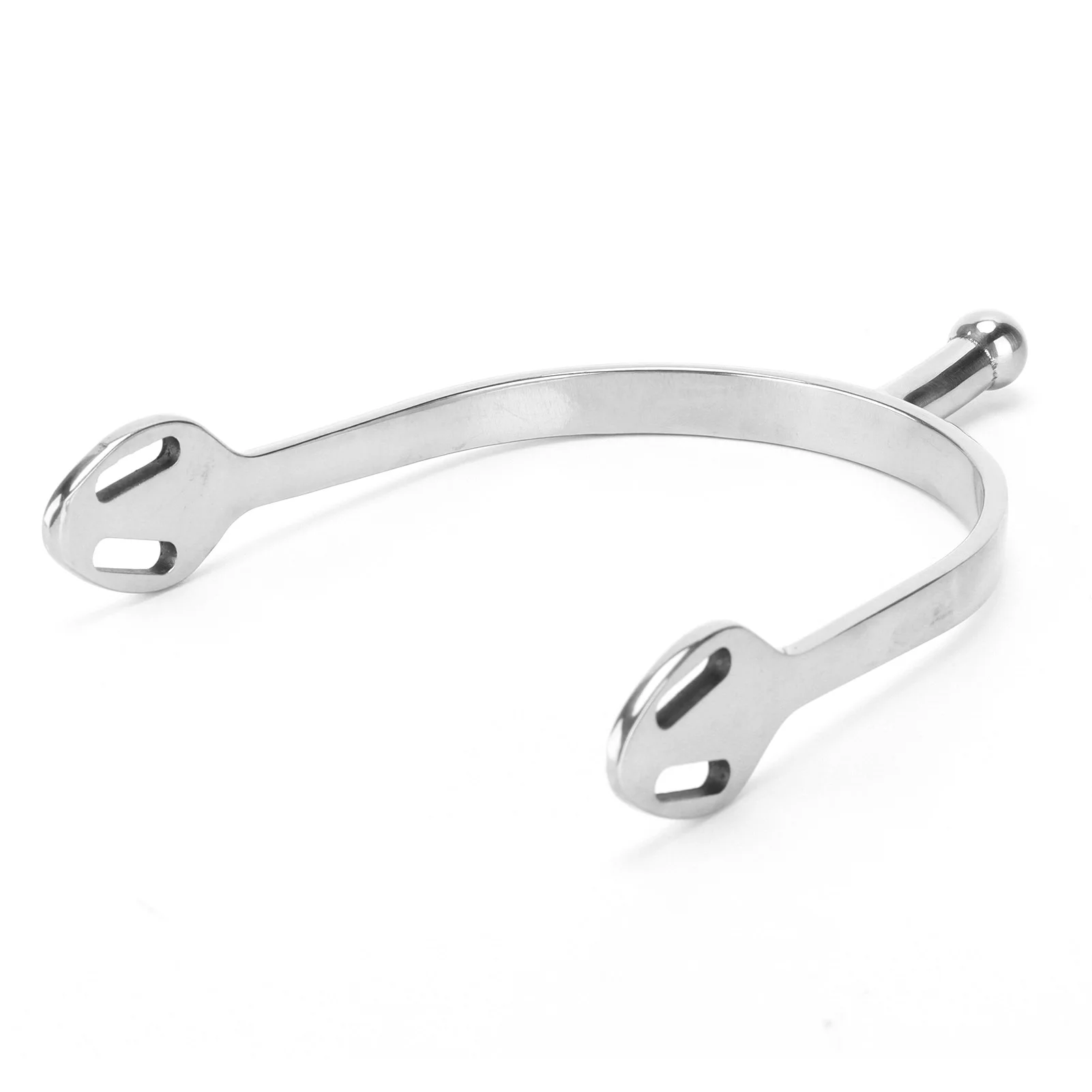 2 قطعة من حفز الحصان من الفولاذ المقاوم للصدأ برأس مستدير إنجليزي لمحبي الخيول