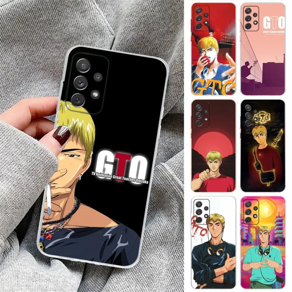 GTO Great Teacher Onizuka Phone Case For Samsung Galaxy A31,A33 A71,70,52,51,40,31,A50,30S,21S,Note20ultra Transparent Cover