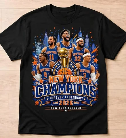 New York Champions T-Shirt — Knicks Basketball Champions Tee, Perfect Gift for New York Basketball Fans.