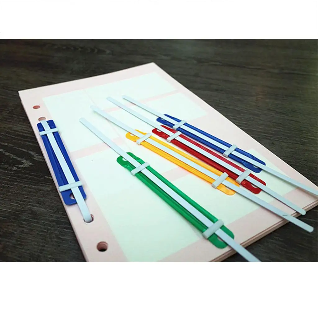2x50 Pieces Binder Clips File Documents Binding Two-hole Loose-leaf Binder