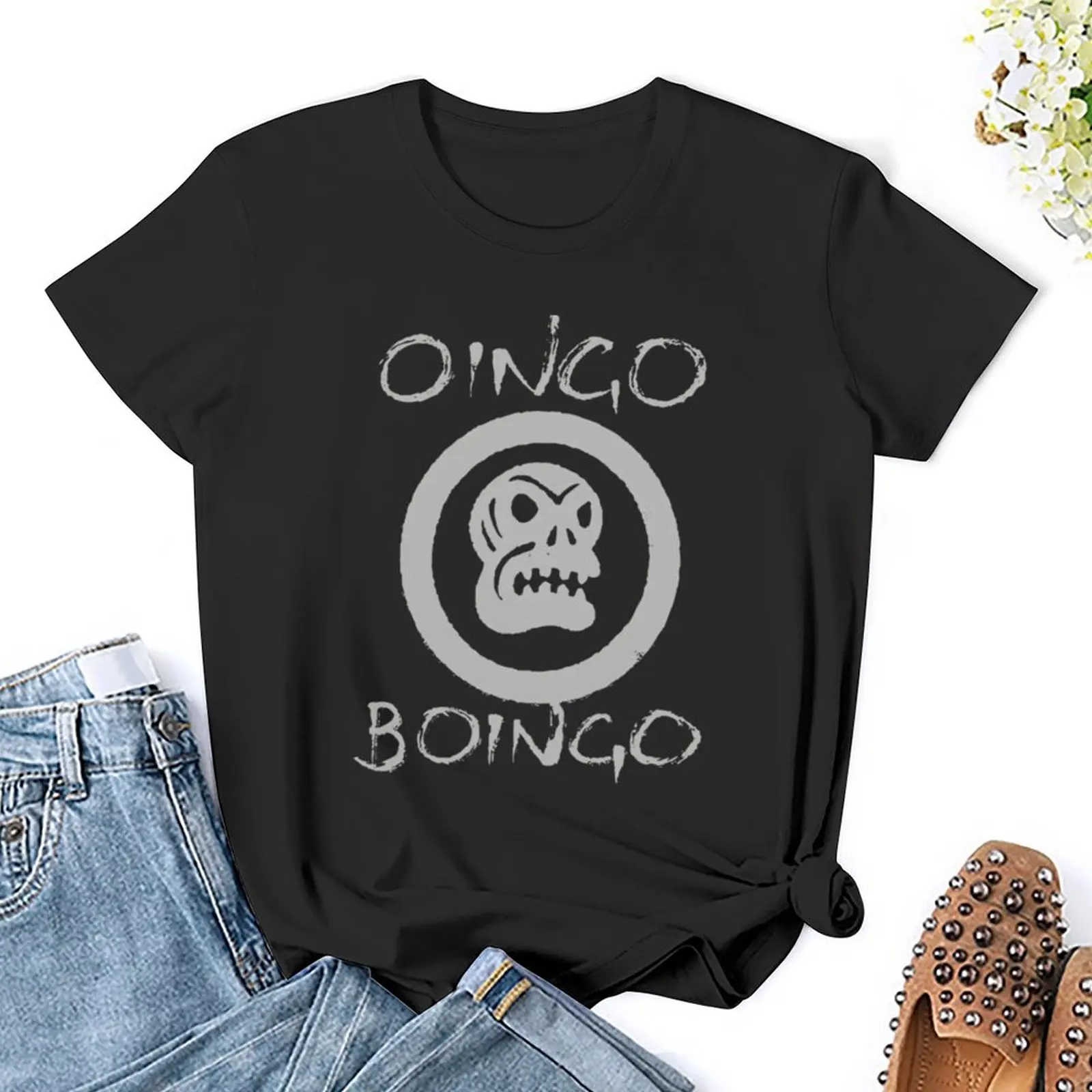 Oingo boingo racerback tričko estetická oblečení hippies oblečení vintage pláň t košile pro ženy