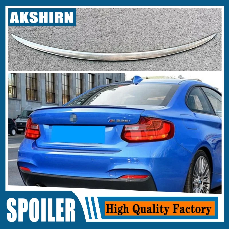 For BMW 2 Series F22 F23&M2 F87 M Style Carbon fiber Rear Spoiler Trunk wing 2014-2020 FRP Forged carbon