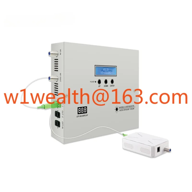 

1550nm mini CATV Fiber Optical Transmitter with 2 Output 10mw 20dbm
