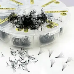 Tbestt Sharp Thin Pointy Base Premade Fans Lashes 5D 6D 8D 10D 12D Middle Stem Russian Volume Fans Eyelash Extensions