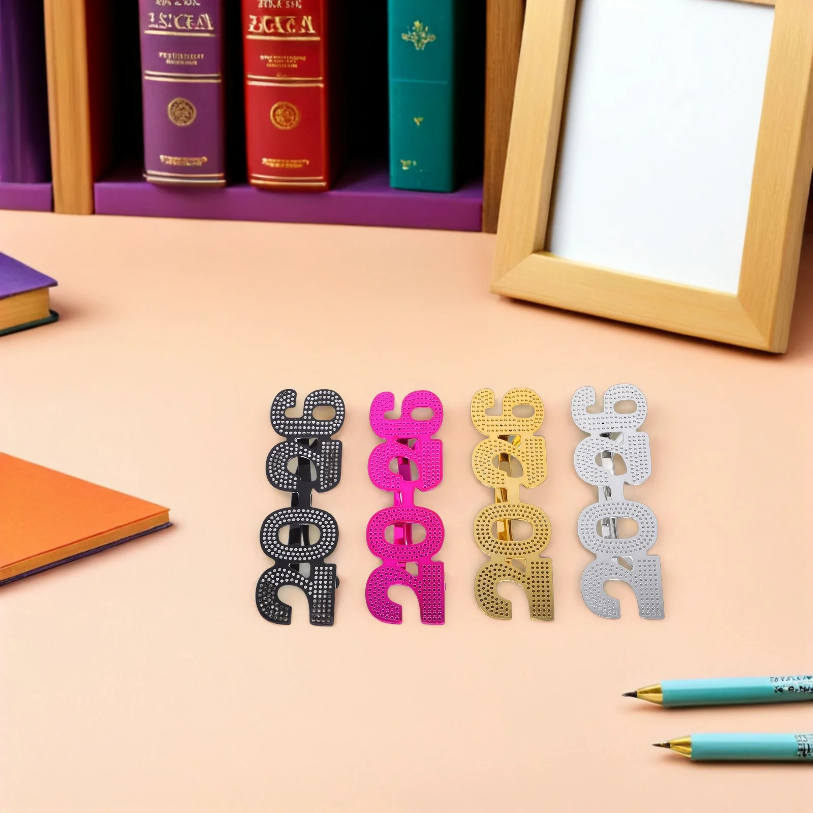 

4Pcs 2026 Happy New Year Glasses Unique Party Eyeglasses Photo Booth Props New Years Accessories Plastic Party Favors Supplies