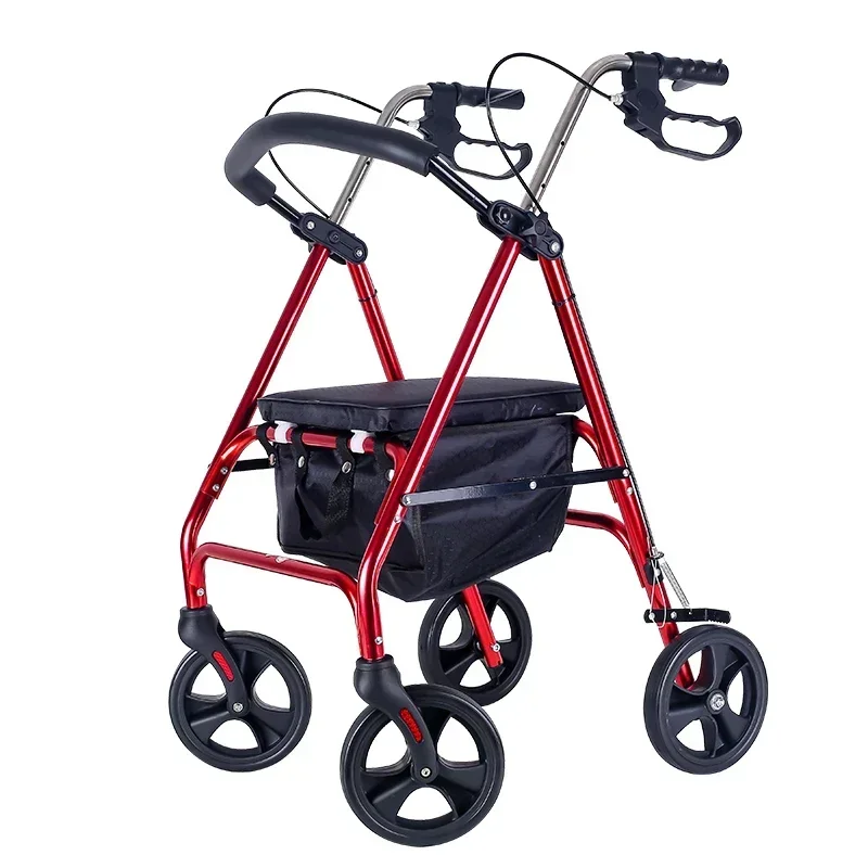 

Aluminum Folding Walking Aid Disabled Adult Elderly Rollator Walker