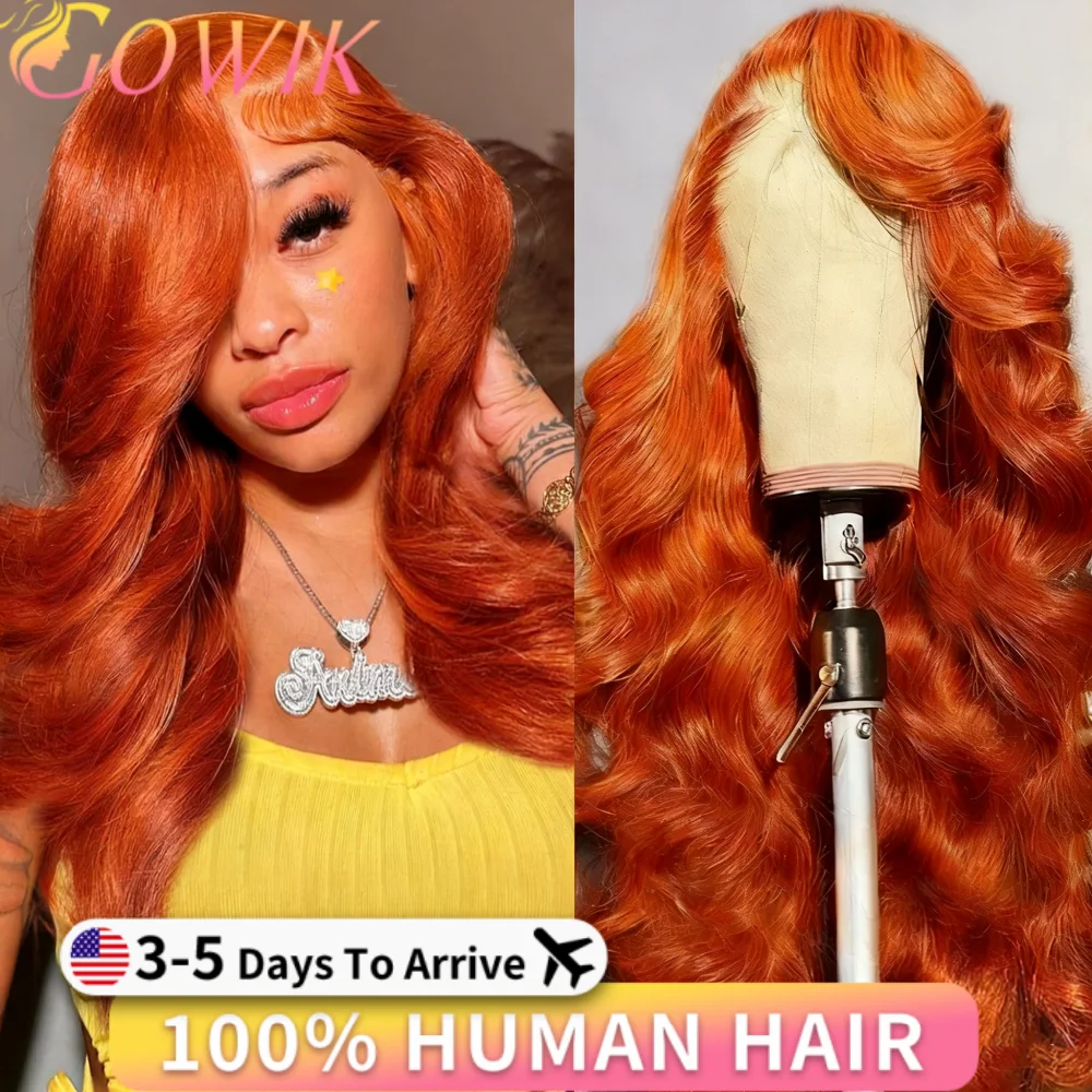 

Ginger Body Wave Hd Lace Wig 13x6 Human Hair 250 Density Colored Brazilian Pre Plucke 13x6 Hd Lace 100% Human Hair Wig For Women