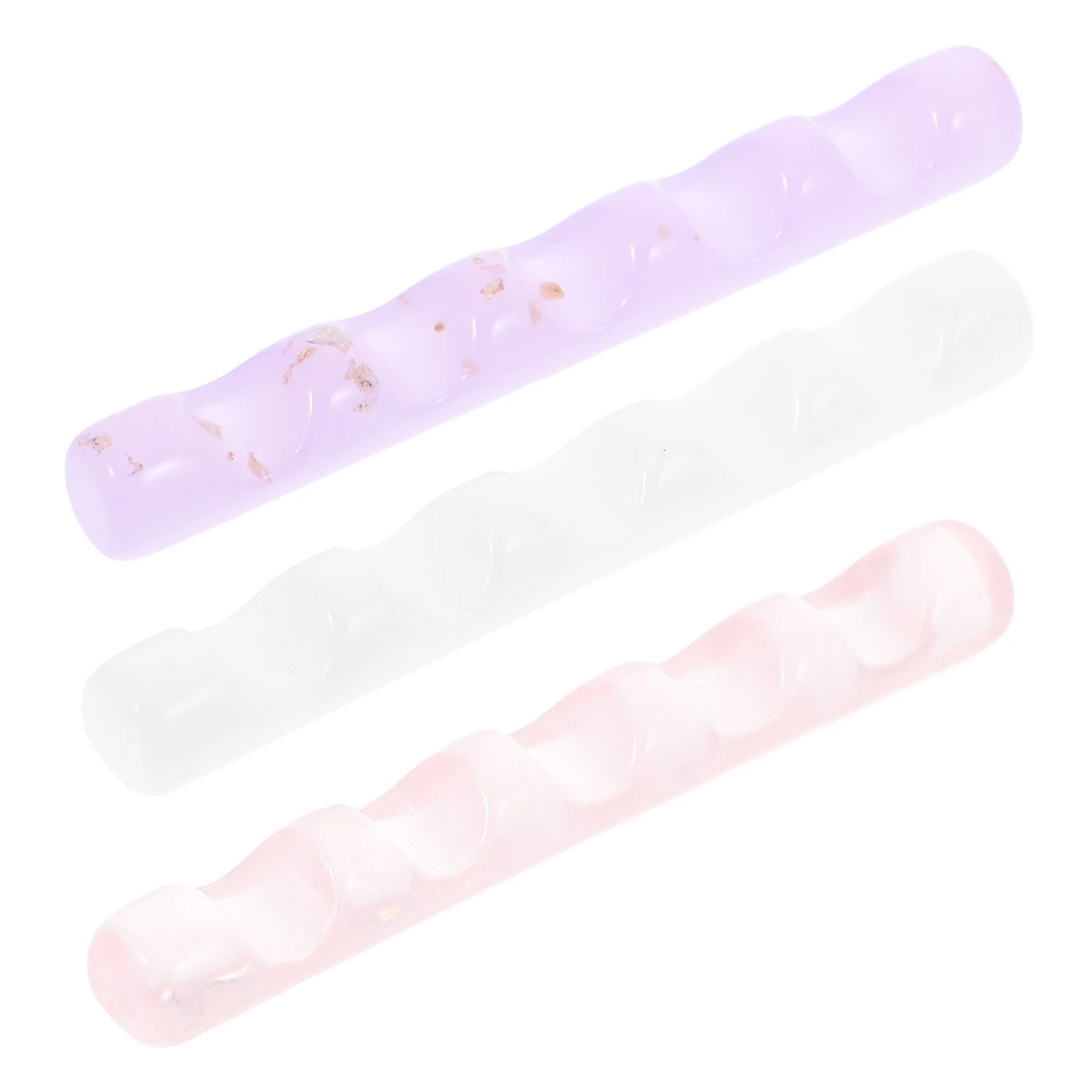 

3 Pcs Acrylic Pen Rack Durable Calligraphy Brush Holder Stylish Nail Art Storage Desk ganizer Home Decor Writing Tool Display