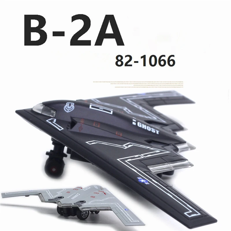 

Toys Alloy B2A Airplane Model Diecast Kids Fighter Simulation Aircraft LED Light Function Children Gift Collection Toys For Boys