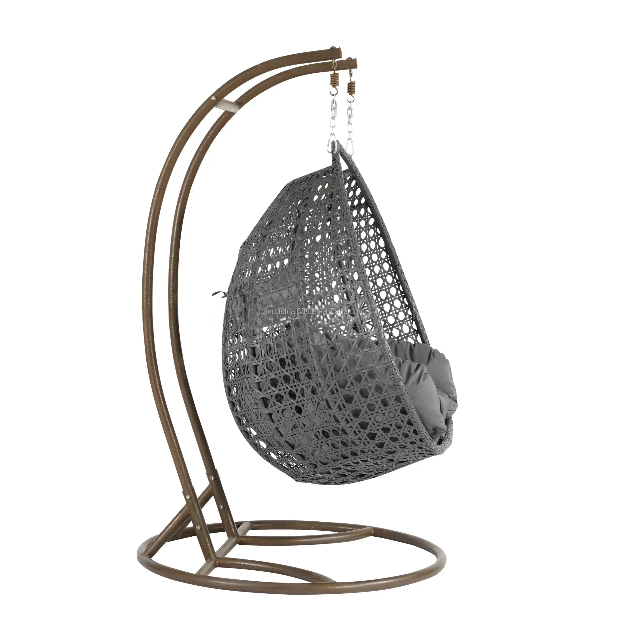 2026 Hot Sell Luxury Hanging Chairs Wicker Oversize Double-seat Egg Swings Swing Chair Sofa Modern Garden Patio Seating Outdoor